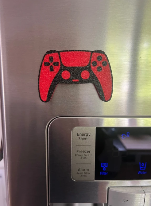 Magnet manette playstation 5 rouge