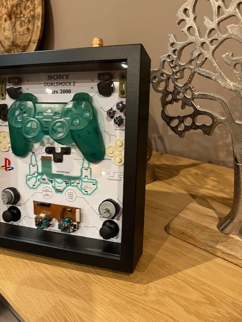 Cadre manette playstation 2 verte