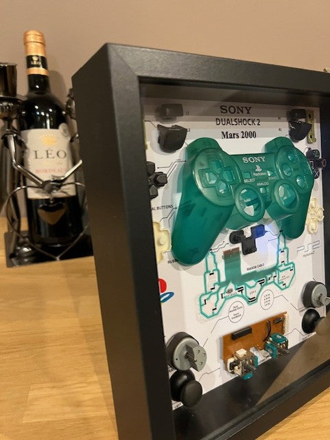 Cadre manette playstation 2 verte
