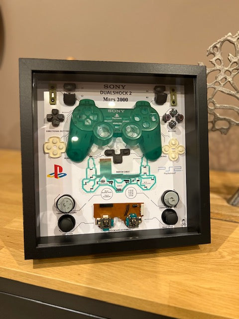 Cadre manette playstation 2 verte