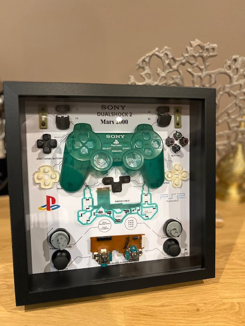 Cadre manette playstation 2 verte