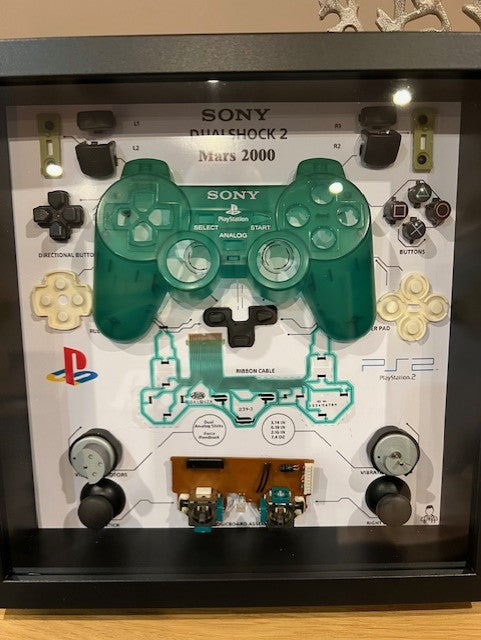 Cadre manette playstation 2 verte