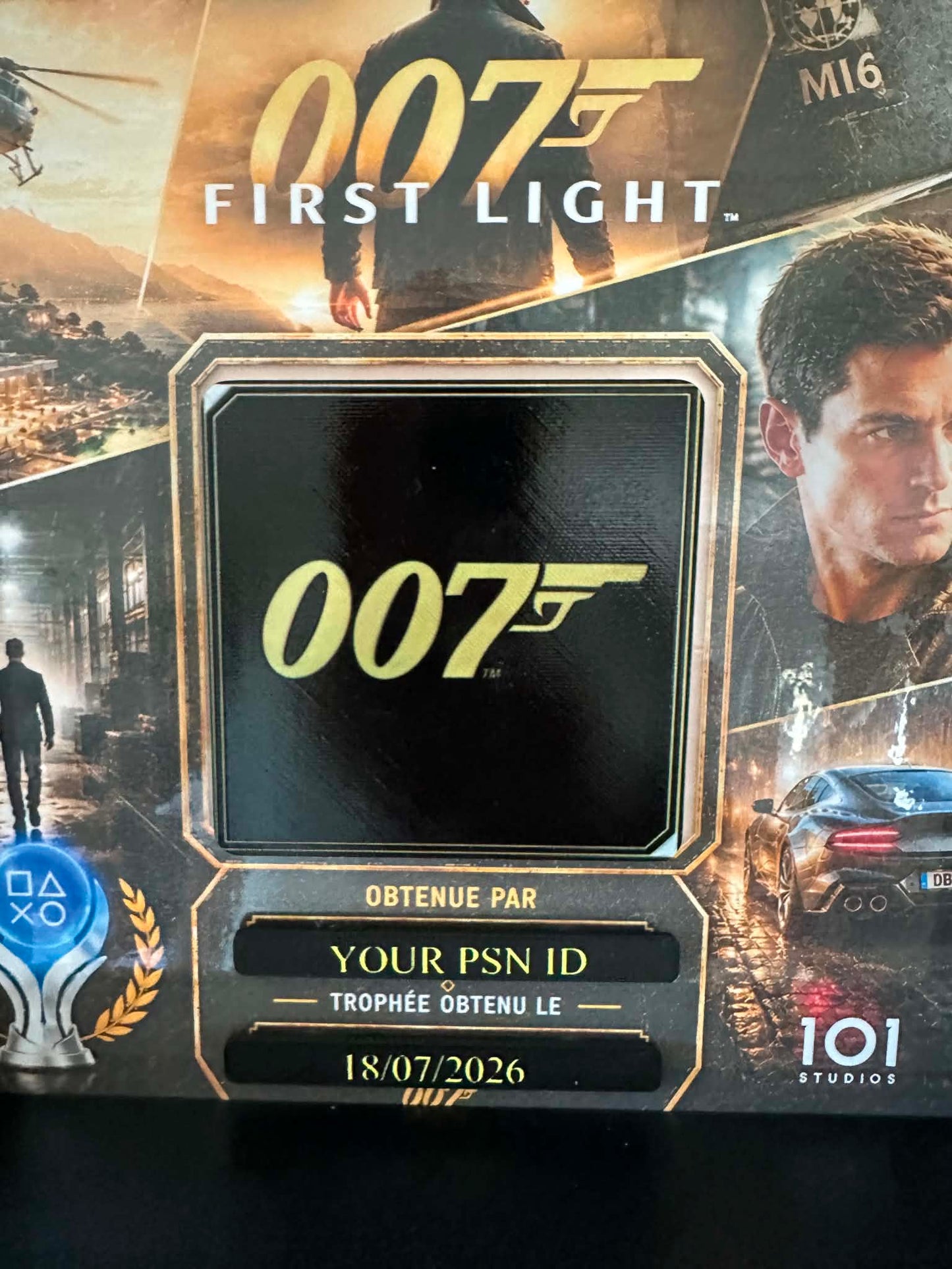 Cadre Trophée Platine PS5 – 007 First light