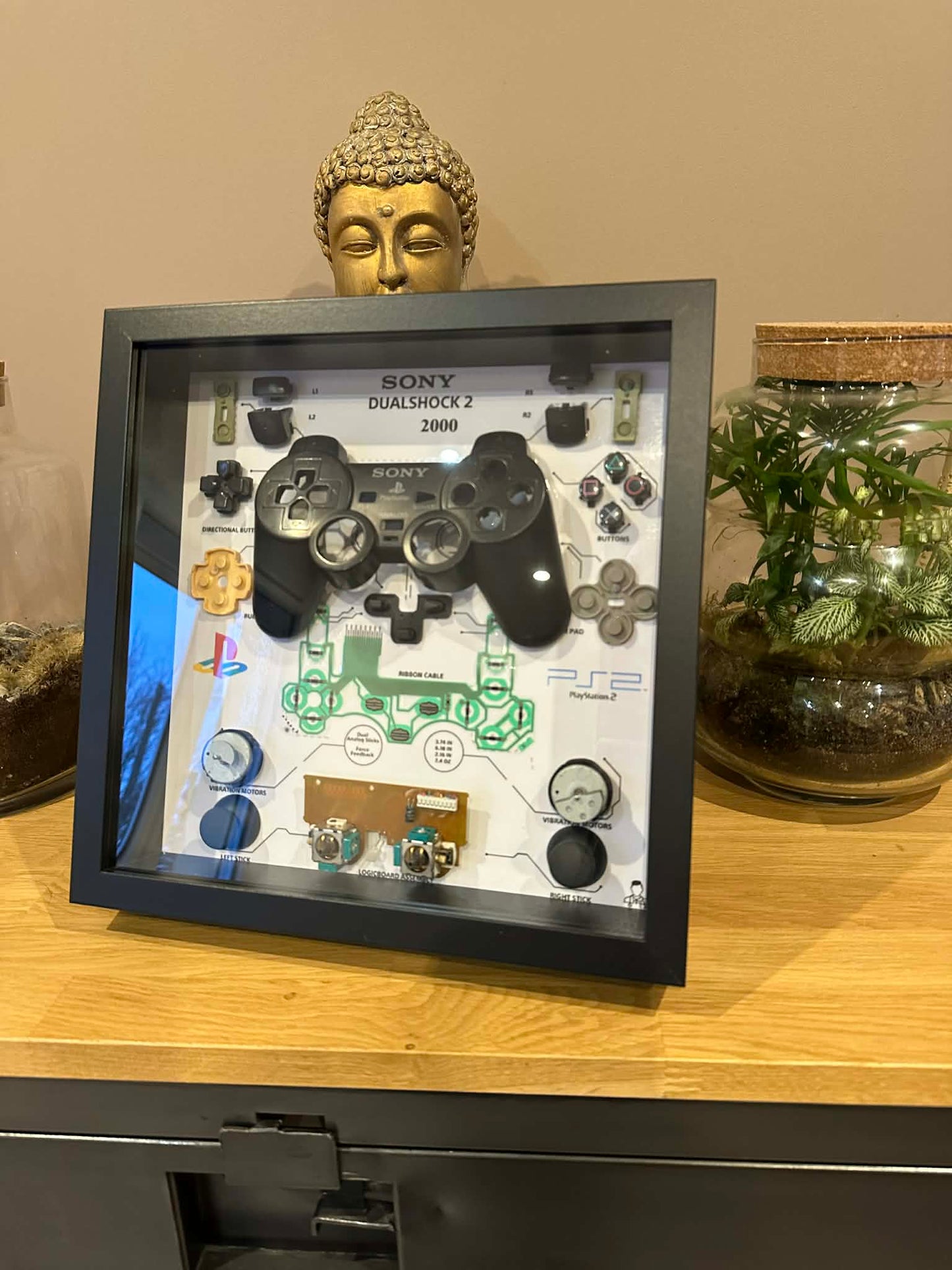 Cadre manette playstation 2 noir