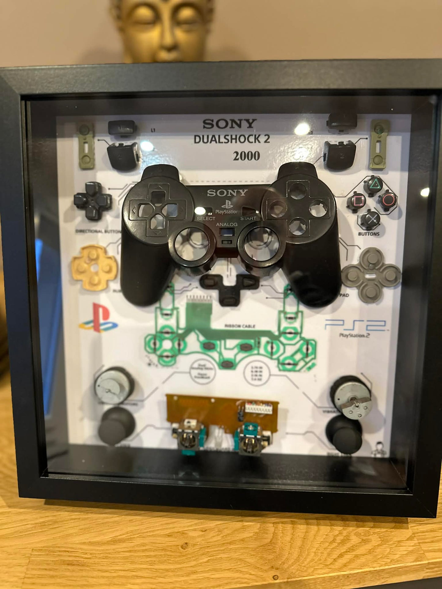 Cadre manette playstation 2 noir