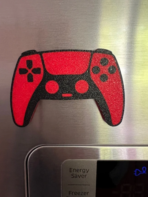 Magnet manette playstation 5 rouge