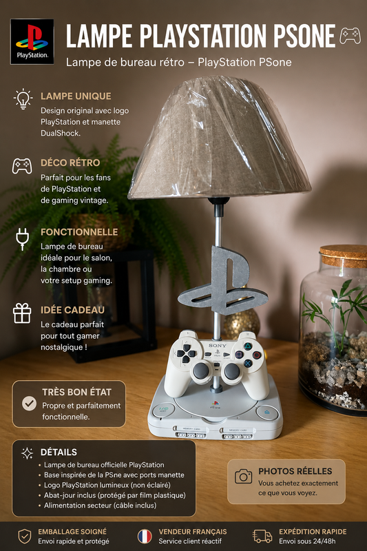 Lampe Playstation one Manette Dualshock