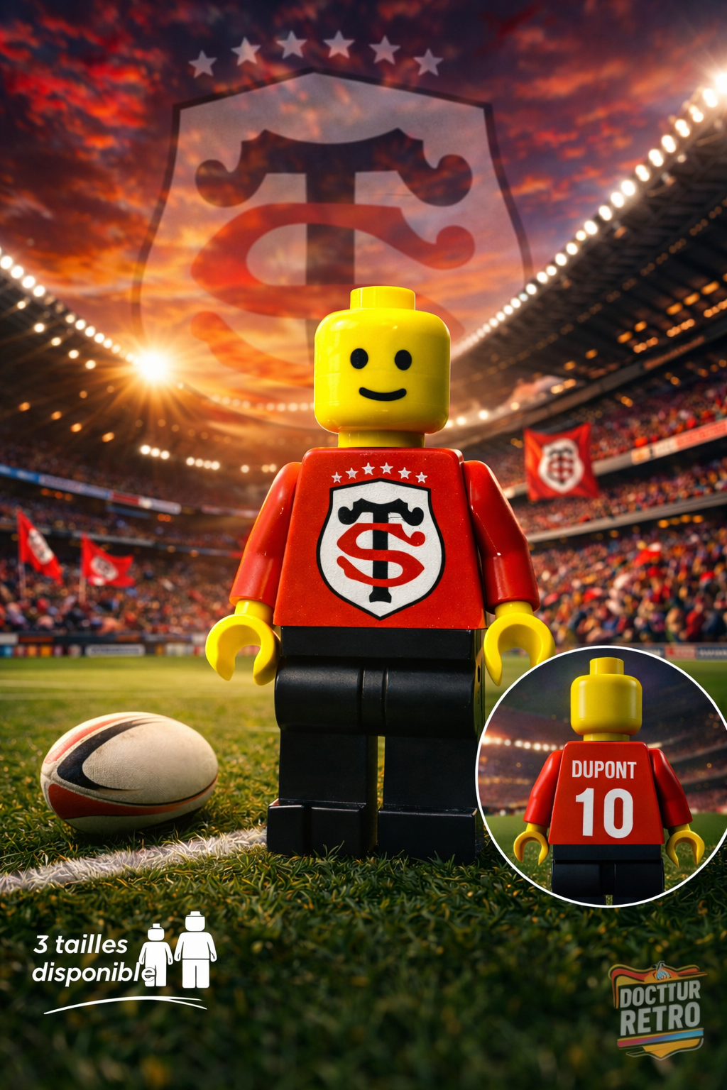 Giant Lego Toulouse Stadium