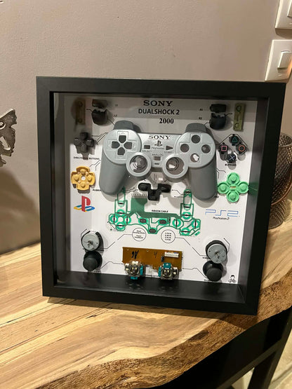 Cadre manette playstation  grise