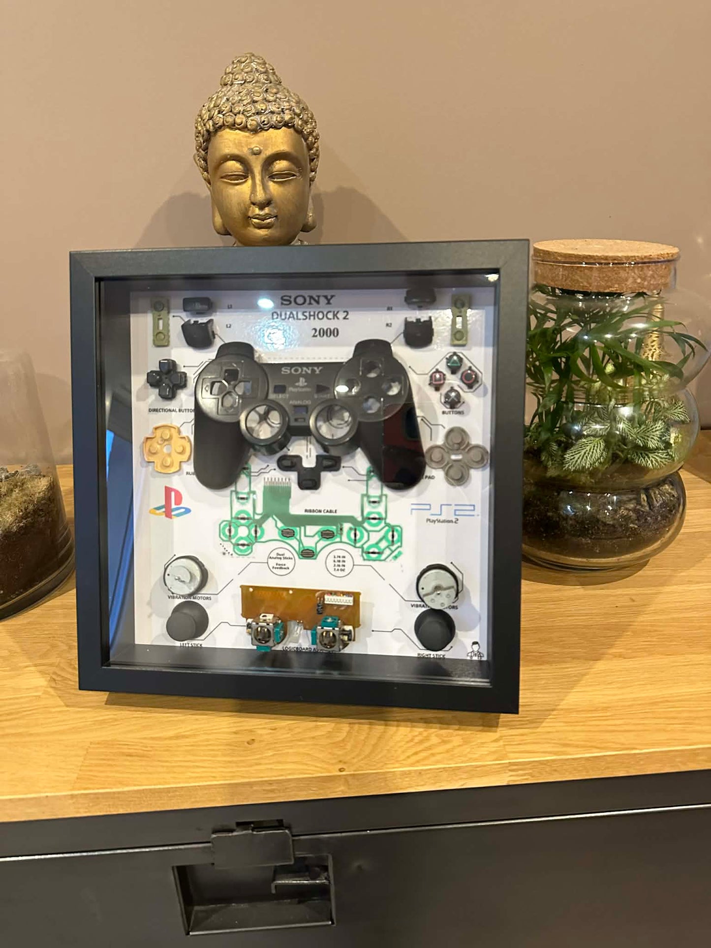 Cadre manette playstation 2 noir