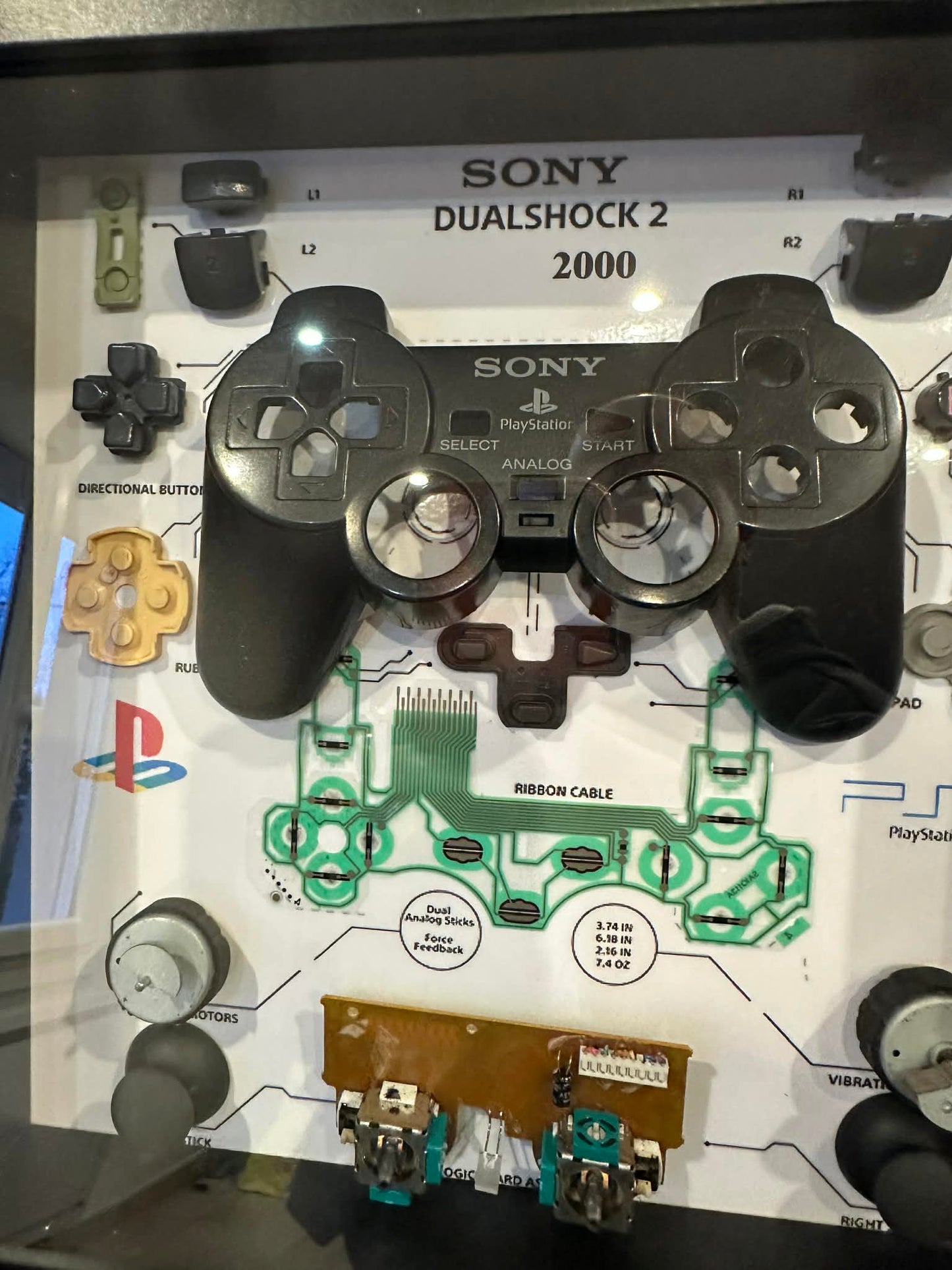 Cadre manette playstation 2 noir