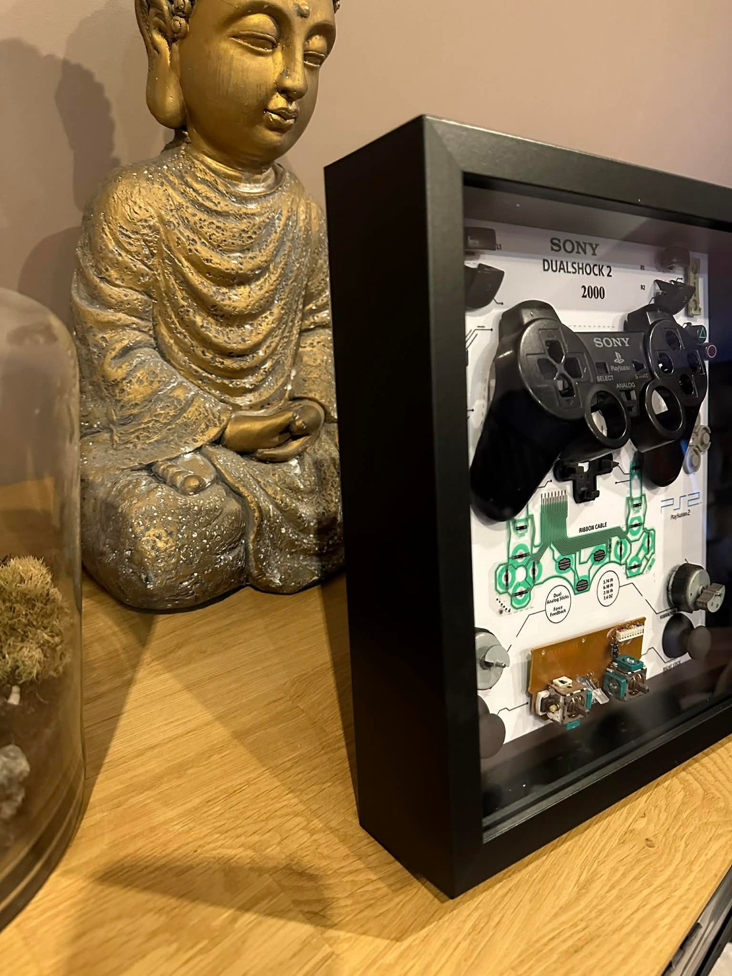 Cadre manette playstation 2 noir