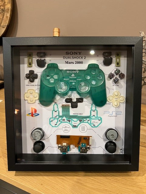 Cadre manette playstation 2 verte