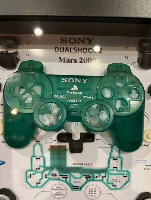 Cadre manette playstation 2 verte