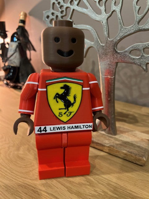 Lego Géant Ferrari Lewis Hamilton